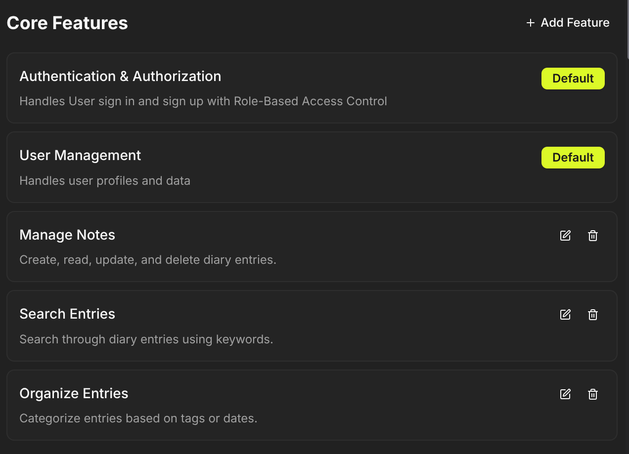 Infrastructure setup visualization